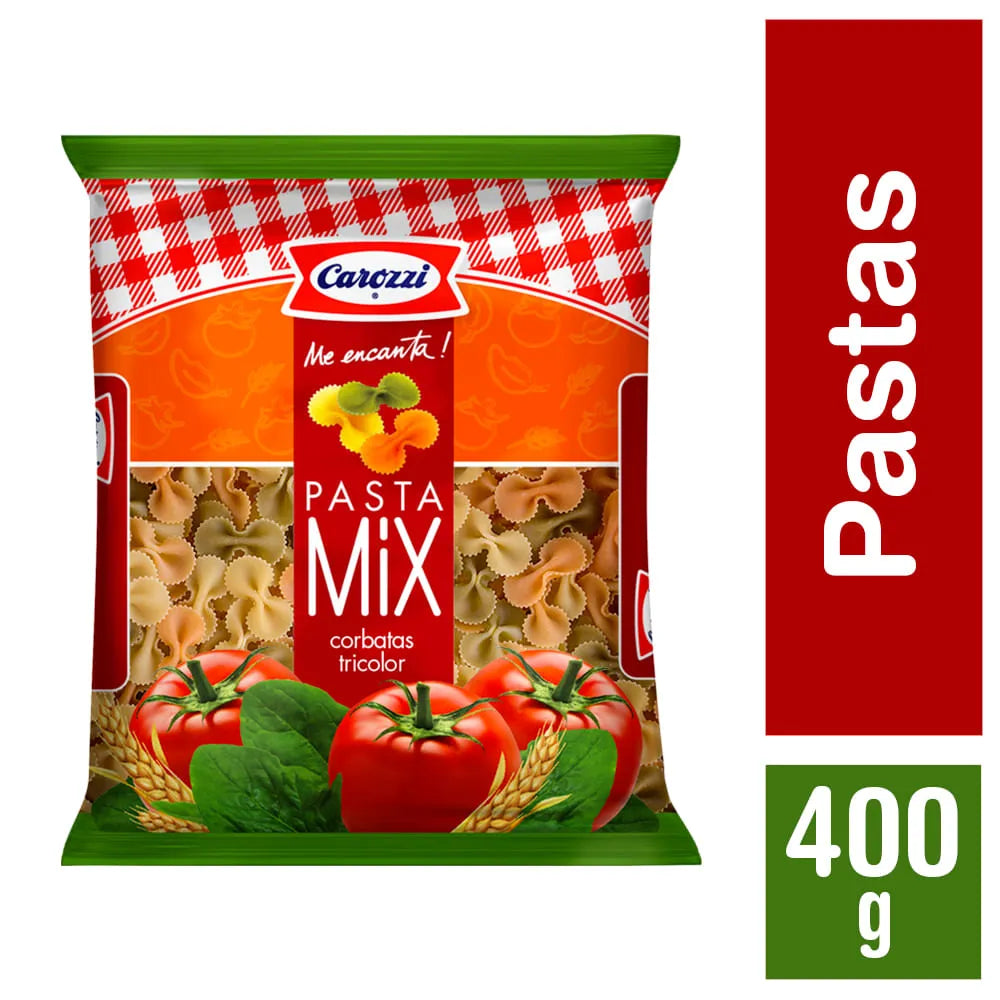 Pasta Mix Corbatas Tricolor - 7802575015303