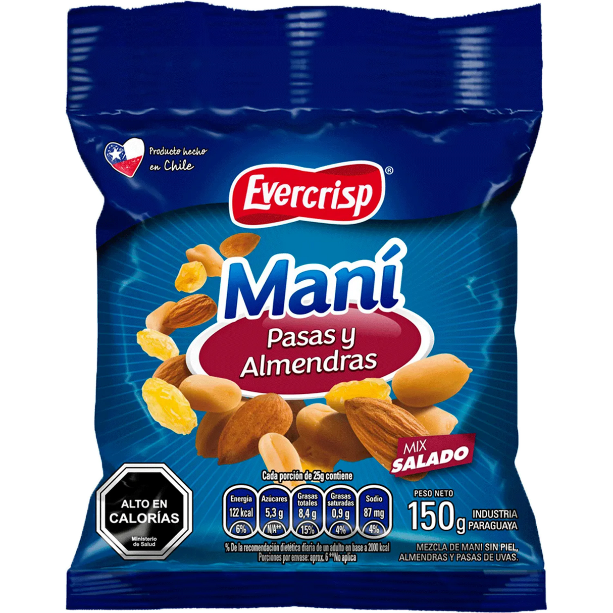 Pasas Almendras 150gr - 7802000006173