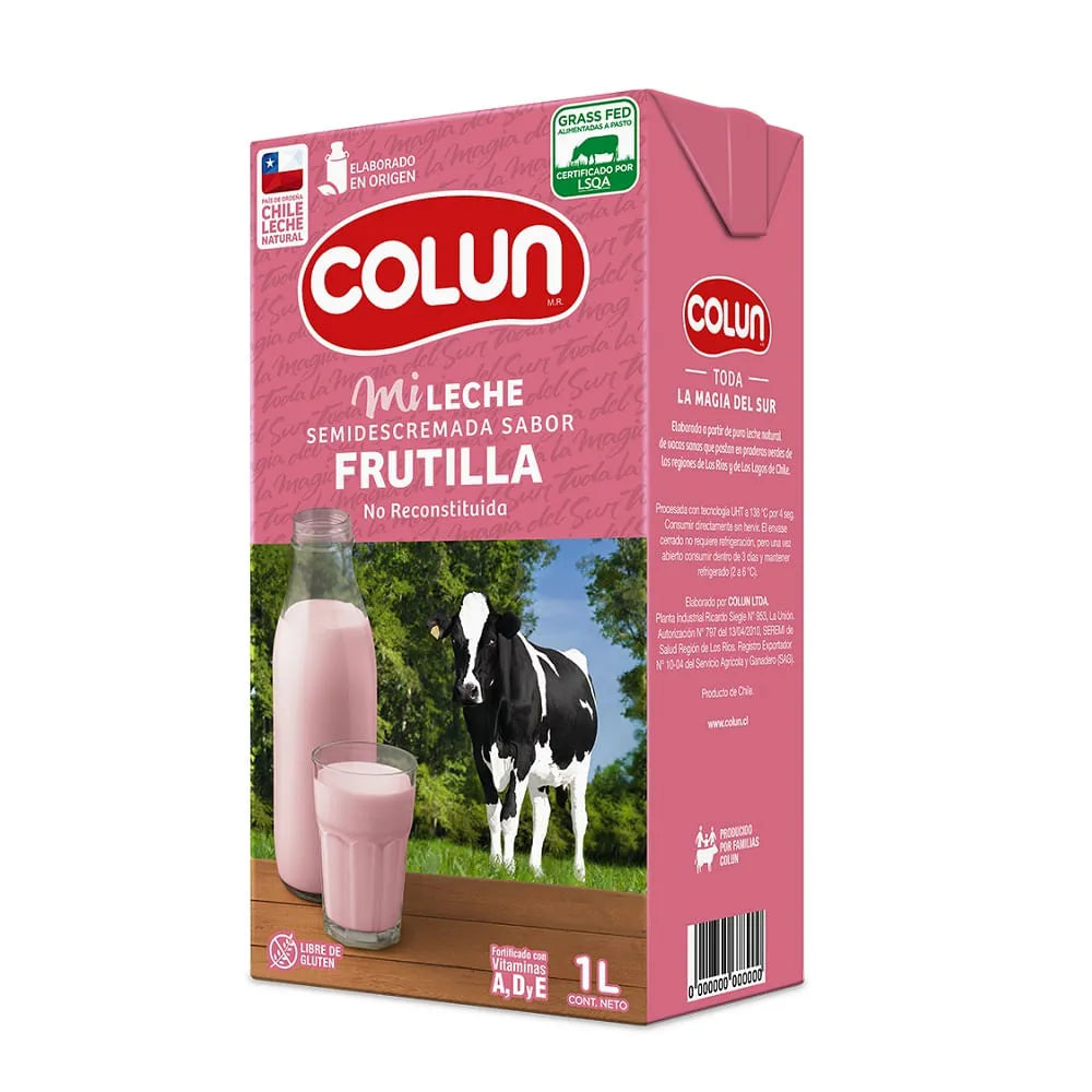 Leche Frutilla Semi Descremada 1 lt - 7802920007137