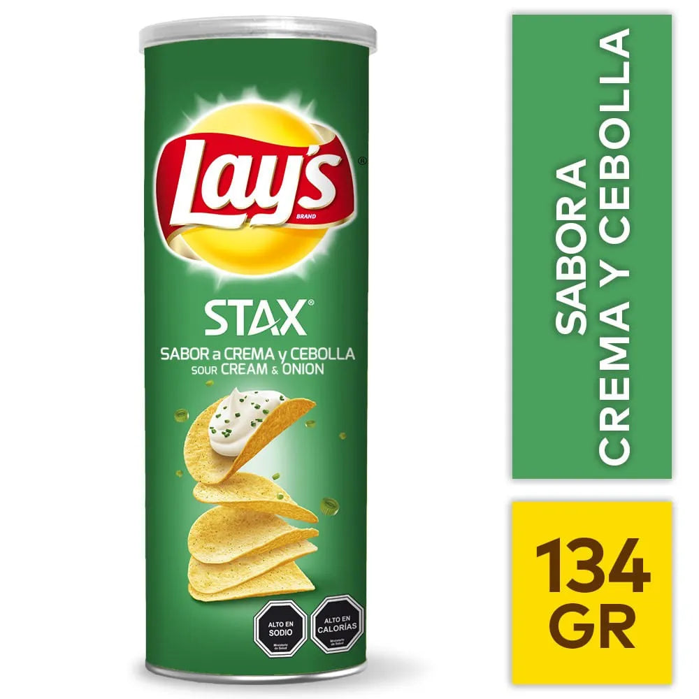 Stax Sabor Crema y Cebolla 143 gr - 7802000013621