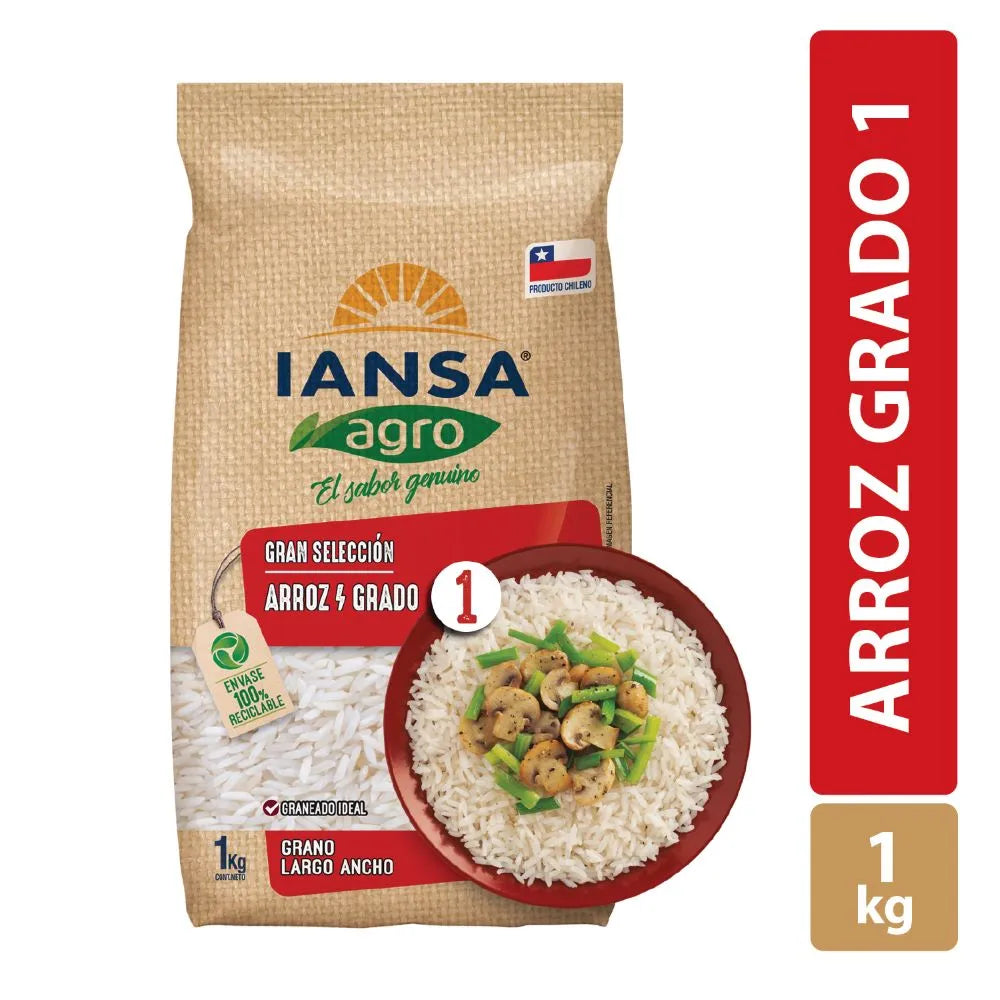 agro arroz 1kg - 7801505003571