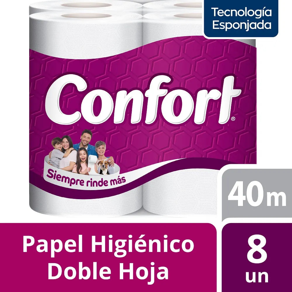 8 Rollos  Doble Hoja - 7806500507390