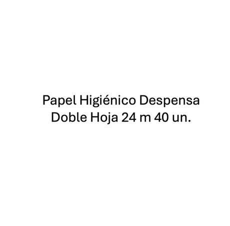 papel higinico despensa 40 rollos 24m 