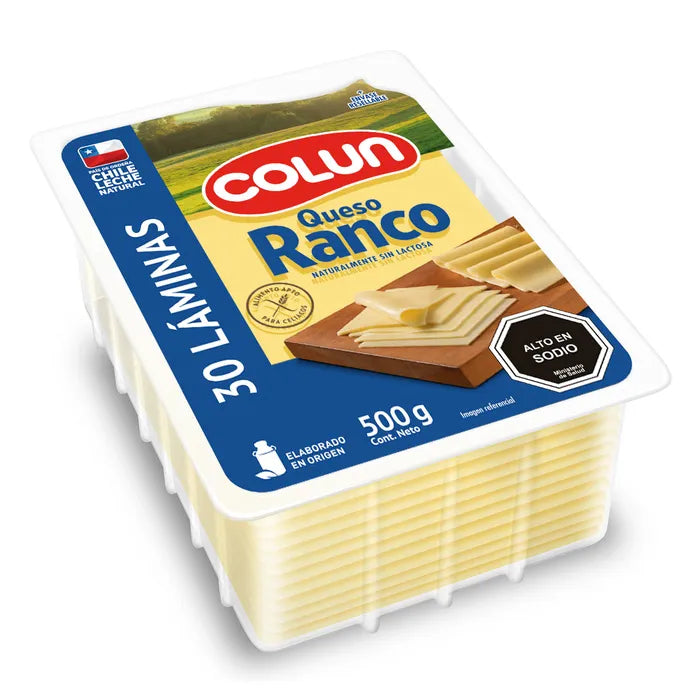 Colun - Queso Ranco 30 Laminas 500Grs.
