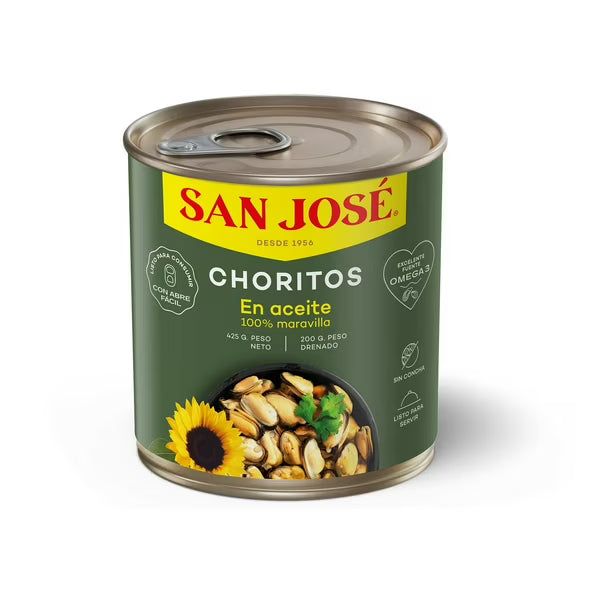 San Jose - Choritos en aceite 425g